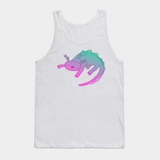 Turquoise Gradient Axolotl Tank Top